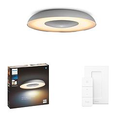 Foto van Philips lighting hue led-plafondspots 871951434133300 hue white amb. still deckenleuchte silber 2400lm inkl. dimmschalter led 22.5 w