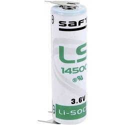 Foto van Saft ls 14500 3pfrp speciale batterij aa (penlite) u-soldeerpinnen lithium 3.6 v 2600 mah 1 stuk(s)