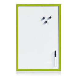 Foto van Whiteboard/memobord magnetisch incl. marker en magneten - 40 x 60 cm - groen - whiteboards