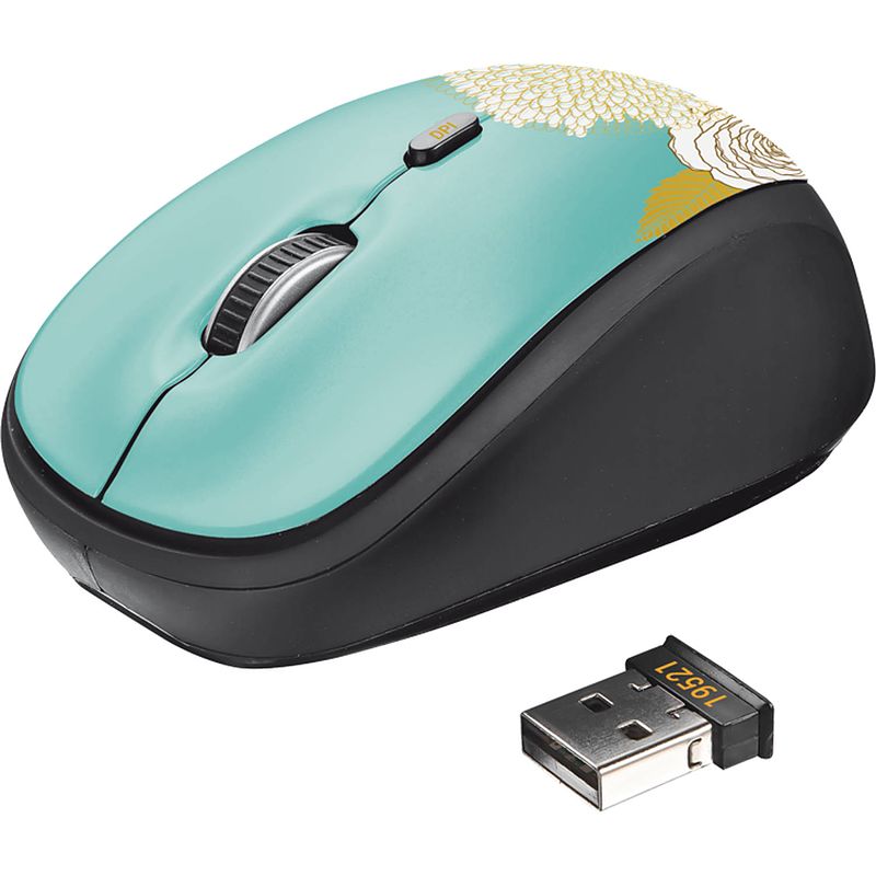 Foto van Yvi wireless mouse - flower