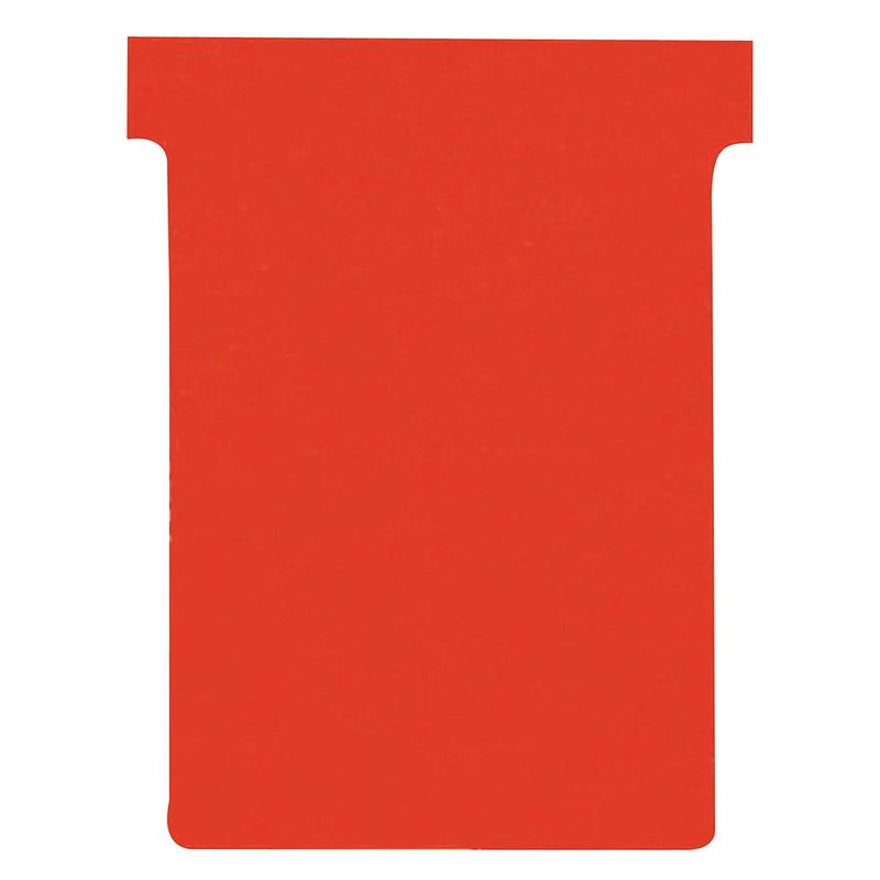 Foto van Nobo t-planbordkaarten index 3, ft 120 x 92 mm, rood