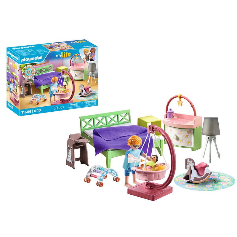 Foto van Playmobil my life slaapkamer met baby speelhoek 71609