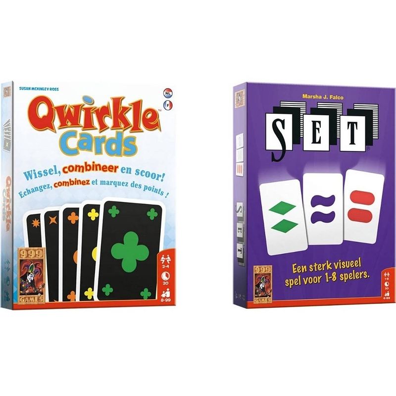 Foto van Spellenbundel - kaartspel - 2 stuks - qwirkle & set!