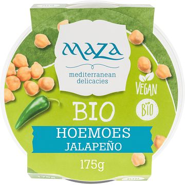 Foto van Maza bio hoemoes jalapeno 175 g bij jumbo