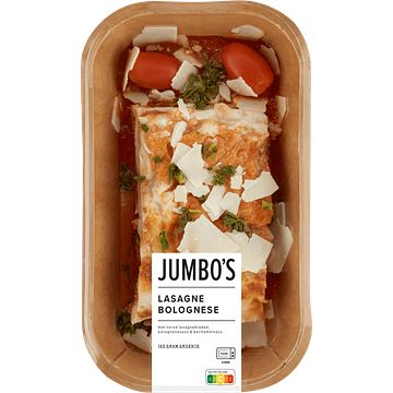 Foto van Jumbo verse maaltijd lasagne bolognese 450g