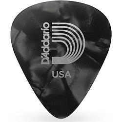 Foto van D'saddario 1cbkp2-10 zwarte pearl celluloid plectra 10 pack light