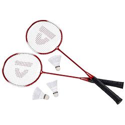 Foto van Donnay badmintonset rood 6-delig 67 cm - badmintonsets