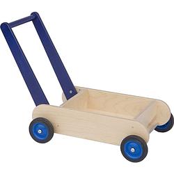 Foto van Van dijk toys houten loopwagen blauw