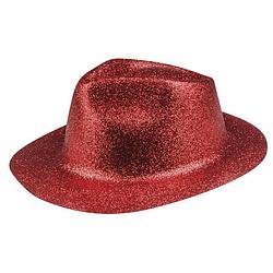 Foto van Boland hoed sparkle unisex rood one size