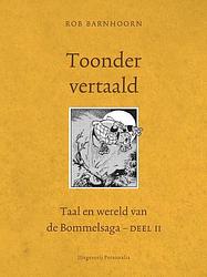 Foto van Toonder vertaald - rob barnhoorn - paperback (9789492840042)