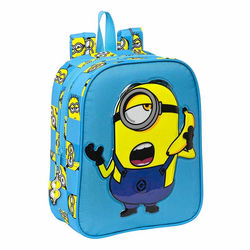 Foto van Schoolrugzak minions minionstatic blauw (22 x 27 x 10 cm)