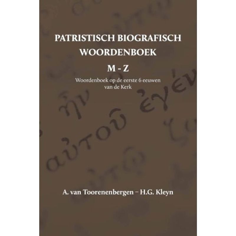 Foto van Patristisch biografisch woordenboek - patristisch