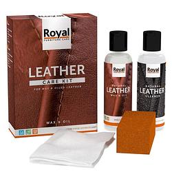 Foto van Oranje furniture care natural leather wax & oil set 2x150ml