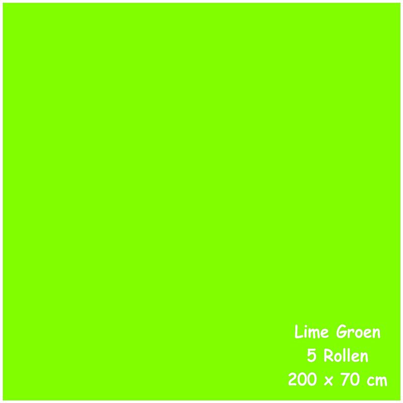 Foto van Benza kaftpapier schoolboeken - lime groen - 200 x 70 cm - 5 rollen