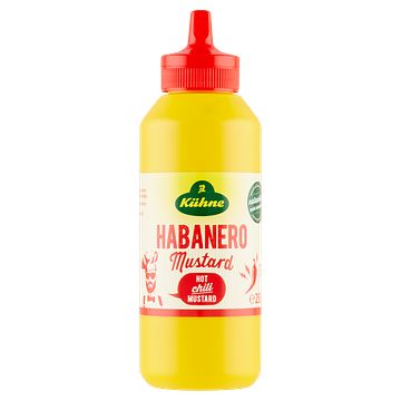 Foto van Kuhne habanero mustard hot chili 255g bij jumbo