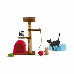 Foto van Playset schleich playtime for cute cats katten plastic