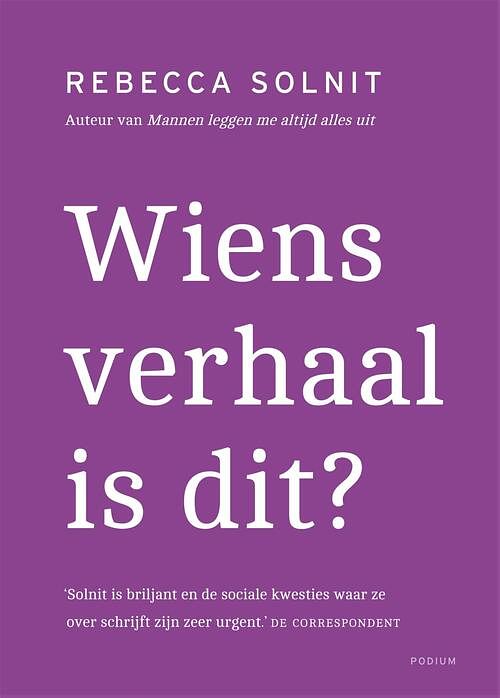 Foto van Wiens verhaal is dit? - rebecca solnit - ebook (9789057595127)