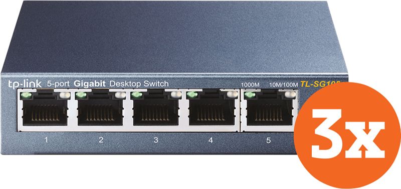 Foto van Tp-link tl-sg105 3-pack