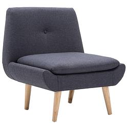 Foto van Vidaxl fauteuil stof donkergrijs