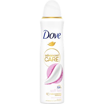 Foto van Dove advanced care antitranspirant deodorant spray soft feel 150ml bij jumbo