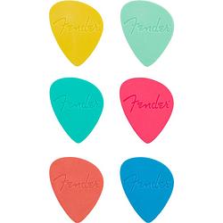 Foto van Fender offset picks multi-color plectrums (set van 6)