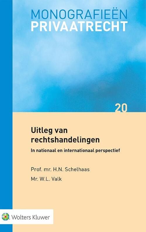 Foto van Uitleg van rechtshandelingen - h.n. schelhaas - paperback (9789013169492)