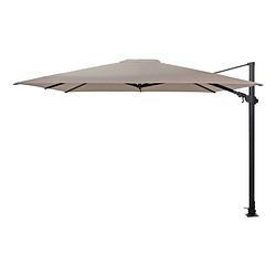 Foto van 4 seasons zweefparasol siesta premium 300 x 300 cm - taupe