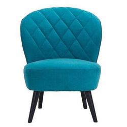 Foto van Fauteuil vita - stof - turquoise - leen bakker