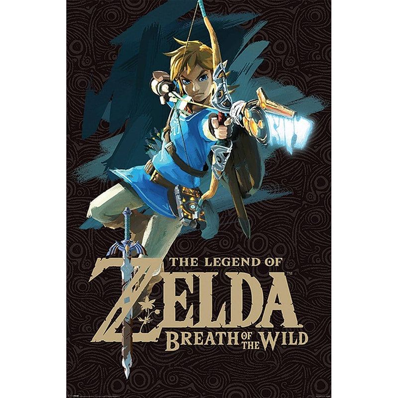 Foto van Pyramid the legend of zelda breath of the wild game cover poster 61x91,5cm