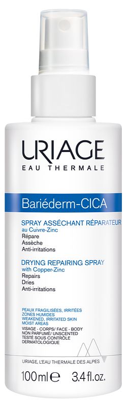 Foto van Uriage bariéderm drying repairing cica spray