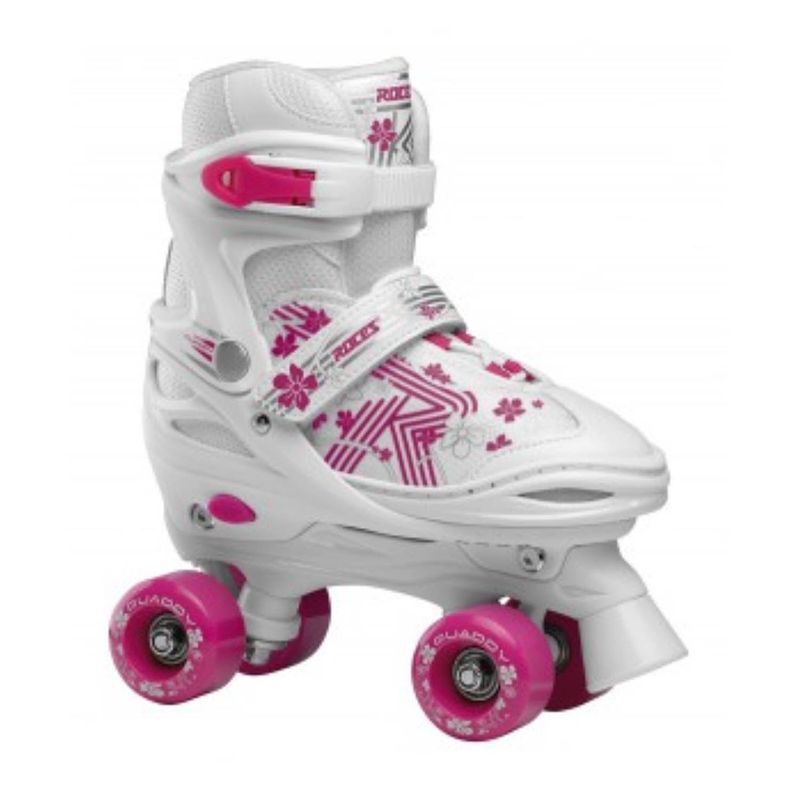 Foto van Roces quaddy 3.0 rolschaatsen wit/roze 34-37