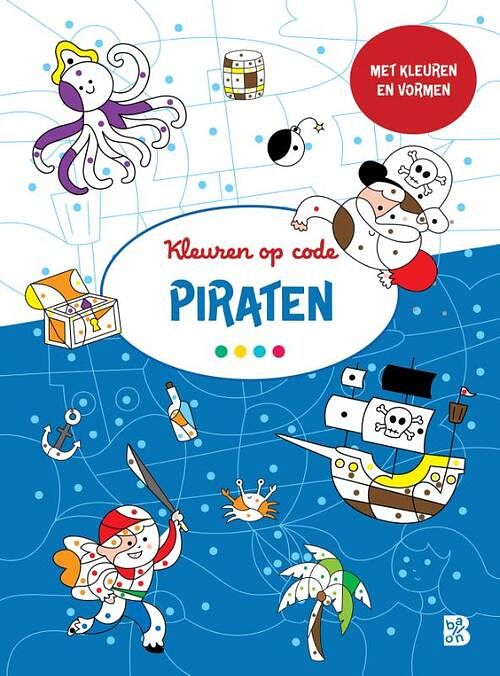 Foto van Kleuren op code: piraten 3+ - paperback (9789403234175)