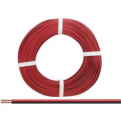 Foto van Donau elektronik 225-010 draad 2 x 0.25 mm² rood/zwart 50 m