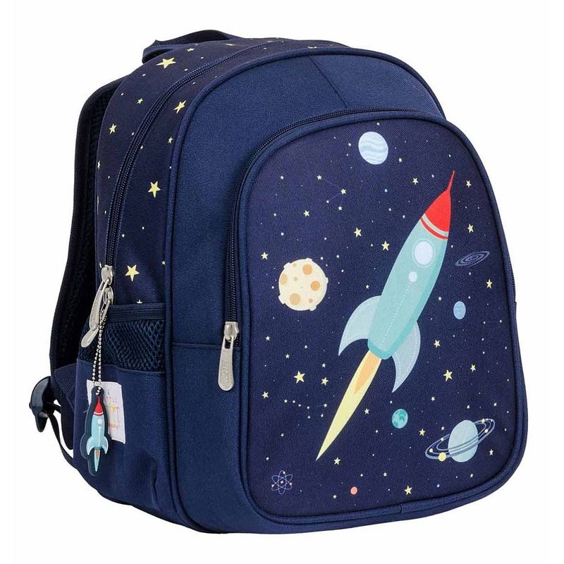 Foto van A little lovely company rugzak space junior 13 liter polyester donkerblauw