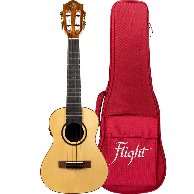 Foto van Flight princess series sophia soundwave concert elektrisch-akoestische ukelele met ingebouwde effecten