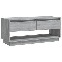 Foto van Vidaxl tv-meubel 102x41x44 cm spaanplaat grijs sonoma eikenkleurig