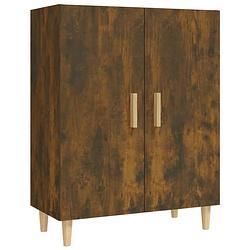 Foto van Vidaxl dressoir 70x34x90 cm bewerkt hout gerookt eikenkleurig