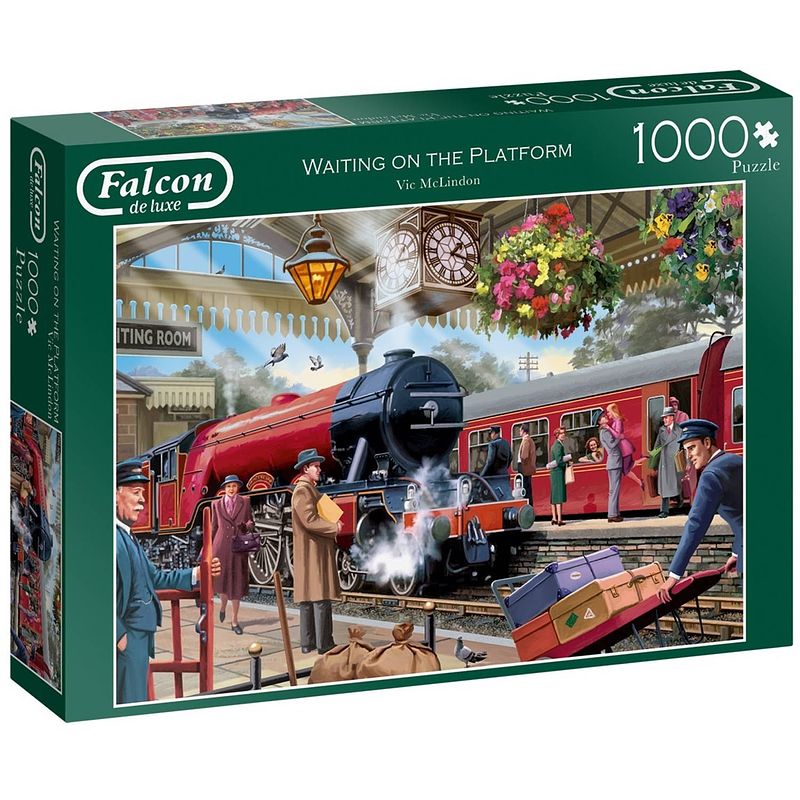 Foto van Falcon legpuzzel waiting on the platform 1000 stukjes