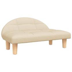 Foto van The living store hondenbank - comfort - hondenbed - 70 x 52 x 30 cm - crème