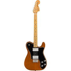 Foto van Fender vintera 70s telecaster deluxe mocha mn met gigbag