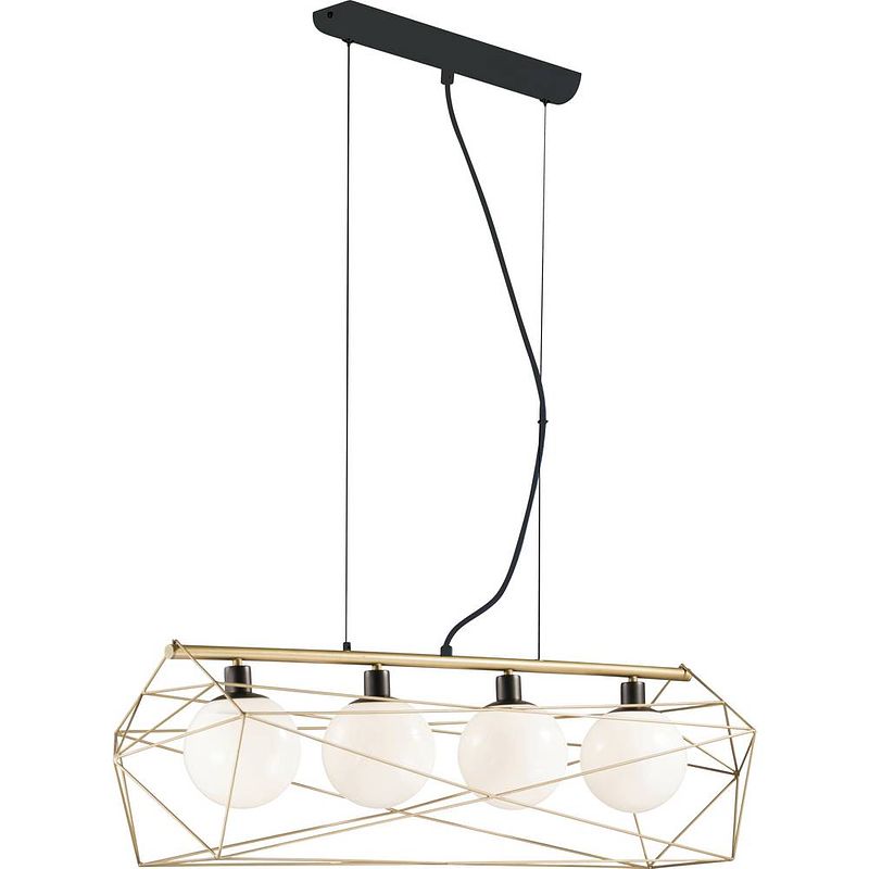 Foto van Eco-light abraxas i-abraxas-s4 oro hanglamp e27 240 w goud, zwart