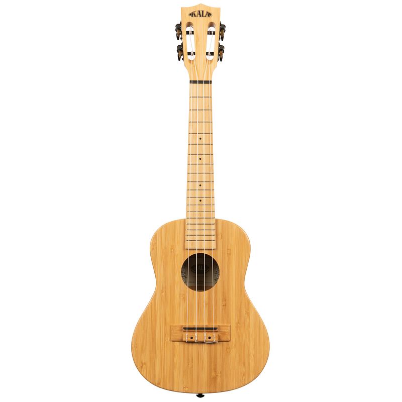 Foto van Kala ka-bmb-c solid bamboo concert ukelele met gigbag