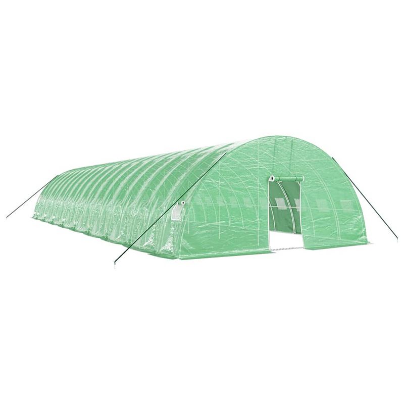 Foto van Vidaxl tuinkas met stalen frame 108 m² 18x6x2,85 m groen