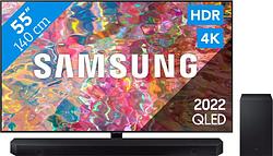 Foto van Samsung qled 55q80b (2022) + soundbar
