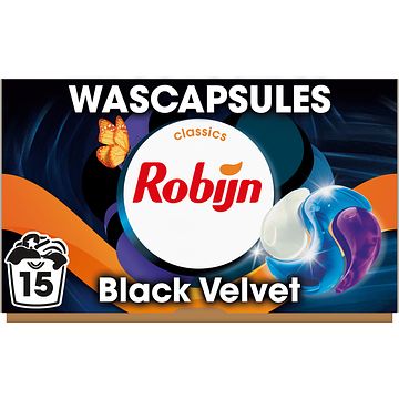 Foto van Robijn classics 3in1 wascapsules black velvet 15 wasbeurten bij jumbo