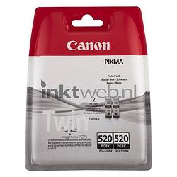 Foto van Canon pgi-520bk twinpack zwart cartridge