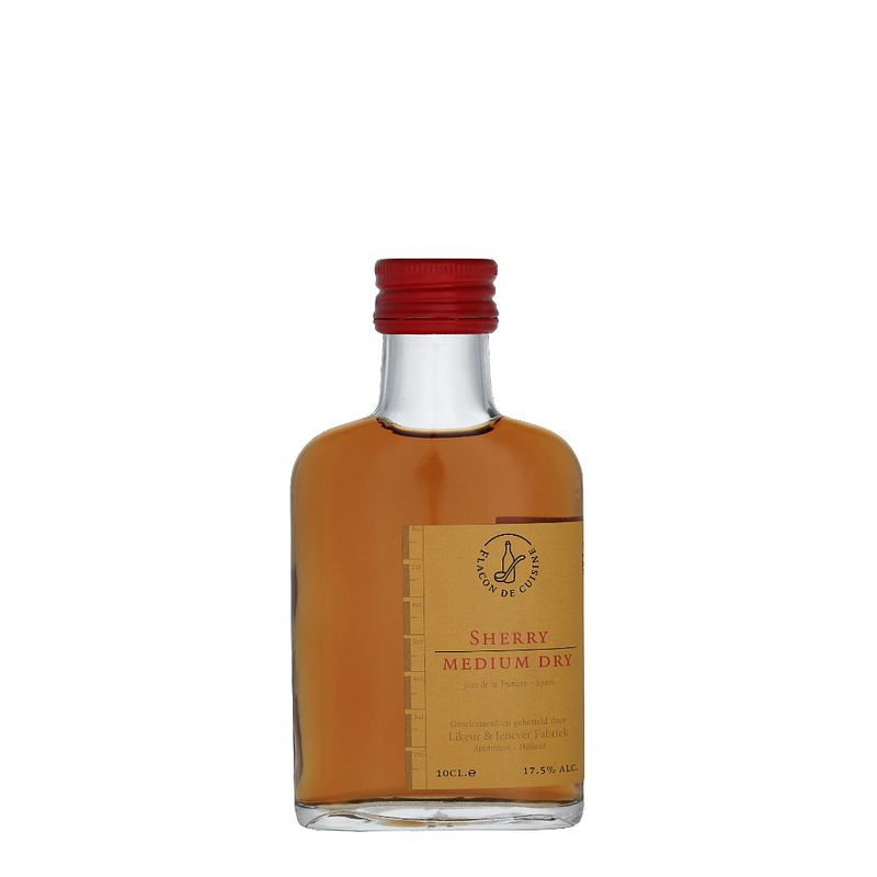 Foto van Flacon de cuisine sherry medium dry 10cl wijn