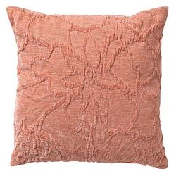 Foto van Dutch decor flora - kussenhoes met patroon 45x45 cm muted clay - roze - roze