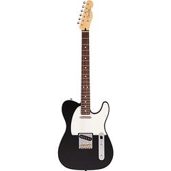 Foto van Fender made in japan hybrid ii telecaster rw black elektrische gitaar met gigbag
