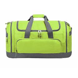 Foto van Reistas/weekendtas/sporttas model booking - 65 x 34 x 33 cm - 4 vakken - lime groen - reistas (volwassen)